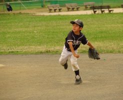 少年野球の練習で２ステップスローが基本