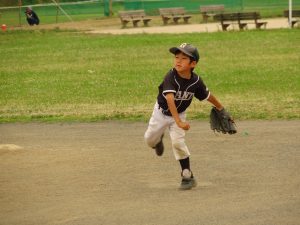 少年野球の練習で２ステップスローが基本